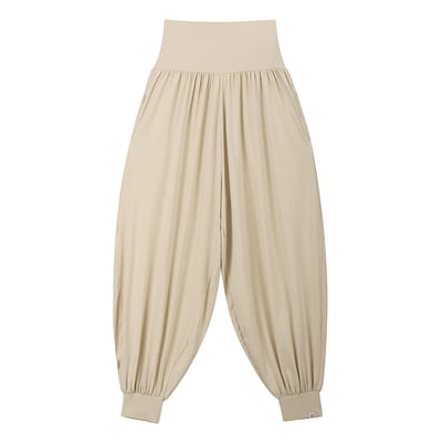 Dhyani 流動束腳氣球寬褲 奶茶 CON136BEG