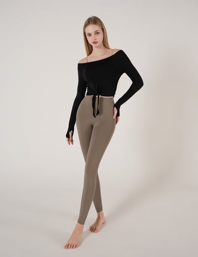 Conchwear Air Light 3D 瑜珈九分褲 摩卡色 CON001BRN4