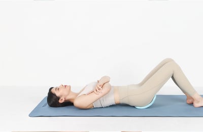 Moaclass 開背伸展按摩瑜珈環 蘇打藍 MOA004