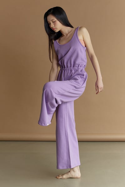 Dhyani 漫遊連身長褲 紫色 CON114PUR4