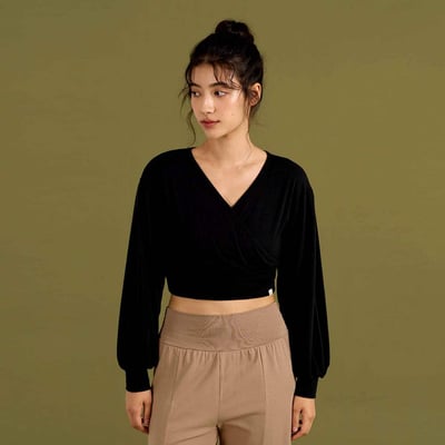 【熱銷】Dhyani 回歸基本長袖罩衫 黑色 CON085BLK1