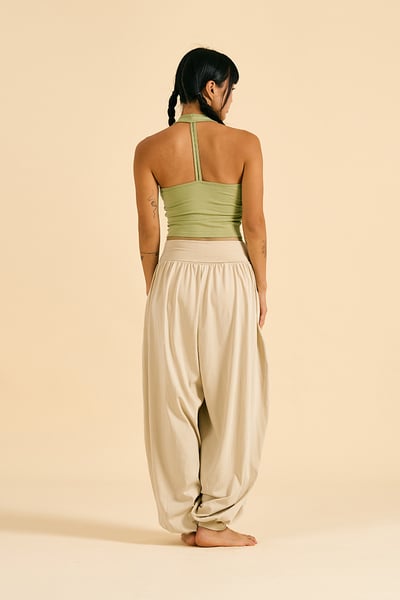 Dhyani 流動束腳氣球寬褲 奶茶 CON136BEG