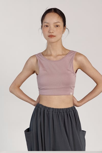 【熱銷】Dhyani 修習瑜珈胸墊短背心 薰衣草紫 CON016LAV2