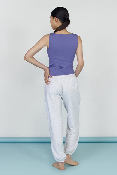 Dhyani 瑜珈優雅抽皺胸墊背心 紫色 CON115PUR6