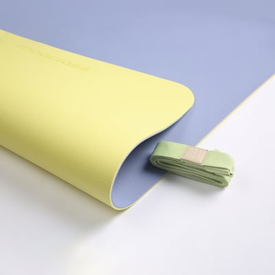 Moaclass 雙面兩用健身瑜珈墊 檸檬-粉藍 MOA0112