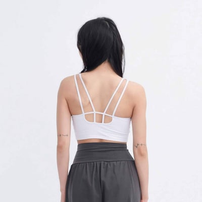 Happy yogi studio 方領瑜珈內衣 白色 HYS004WHT1