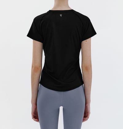 Conchwear 經典短袖罩衫 黑色 各類運動適用 CON038BLK6