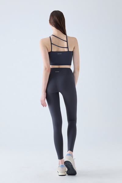 Parsley Allay 後斜線造型胸墊短背心 月光藍 各類運動適用 P23BR011NAV