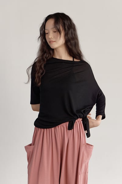 Dhyani 無礙兩穿罩衫 黑色 CON097BLK6