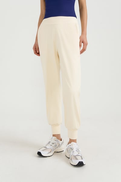 【7色】Front2line Micro Fresh 修身版束腳寬褲 檸檬黃 各類運動適用5