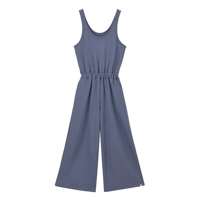 Dhyani 漫遊連身長寬褲 藍色 CON114BLU7