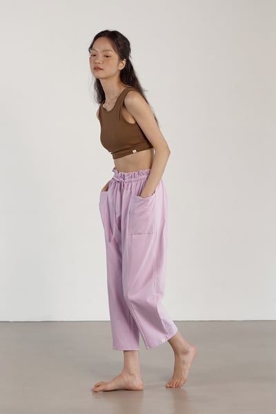 【熱銷】Dhyani 修習瑜珈胸墊短背心 栗子棕 CON016BRN7