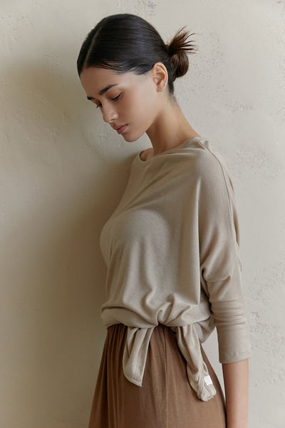 Dhyani 無礙兩穿罩衫 奶茶色 CON097BEG7