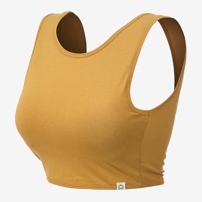 【熱銷】Dhyani 修習瑜珈胸墊短背心 起司黃 CON016YEL8