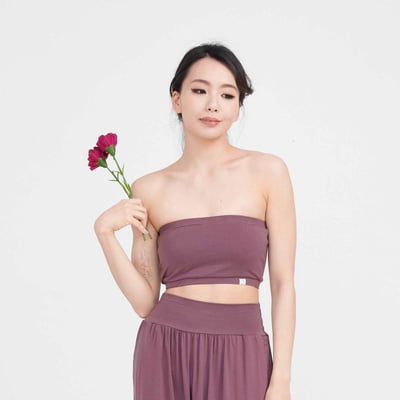 Happy yogi studio 瑜珈抹胸款內衣 煙燻紫 HYS016VLT1