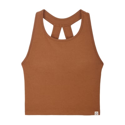 Dhyani 月亮U領胸墊背心 紅土色 CON137RED