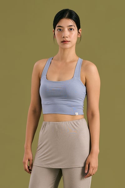 Dhyani 月光瑜珈扭結內衣 天空藍 CON128BLU6