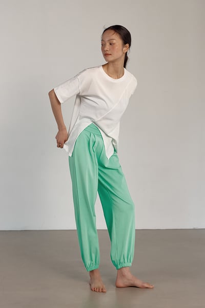 Dhyani 落肩兩穿短袖罩衫 雪白色 CON103WHT5