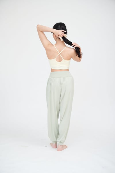 Happy yogi studio 瑜珈削肩款內衣 奶油黃 HYS008YEL4