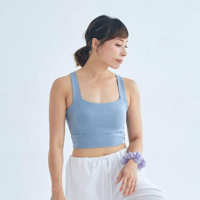 Dhyani 月光瑜珈扭結內衣 天空藍 CON128BLU1