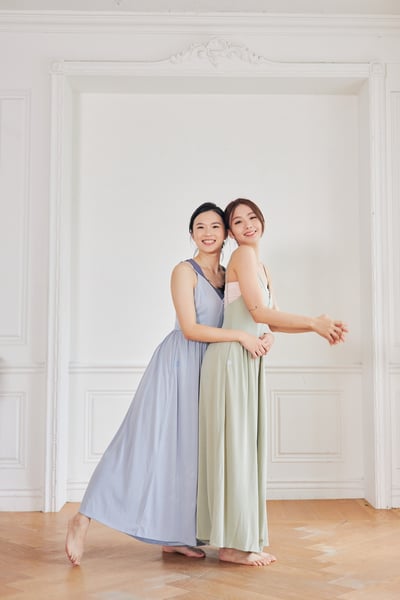 Front2line 瑜珈吊帶闊版長寬褲 卡其綠 FCWSJS003SKK3