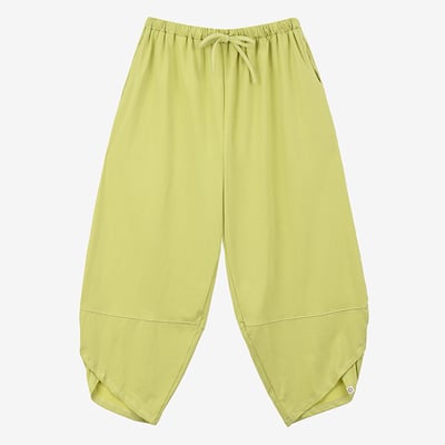 【熱銷】Dhyani 瑜珈闊腿款收腳寬褲 檸檬黃 CON059YEL8