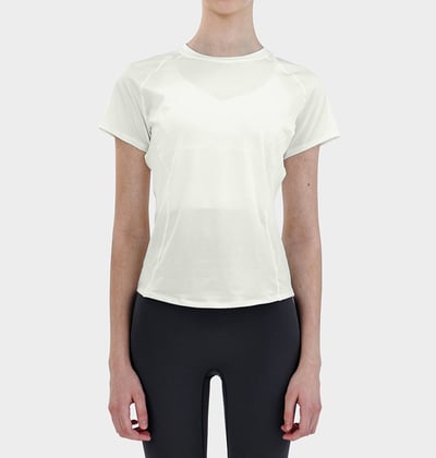 Conchwear 經典短袖罩衫 奶油白 各類運動適用 CON038WHT3