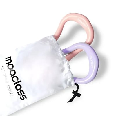 Moaclass 開背伸展按摩瑜珈環 熟成粉 MOA003