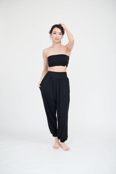 Happy yogi studio 瑜珈抹胸款內衣 黑色 HYS016BLK2