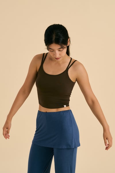 Dhyani 直線造型瑜珈內衣 棕色 CON127BRN3