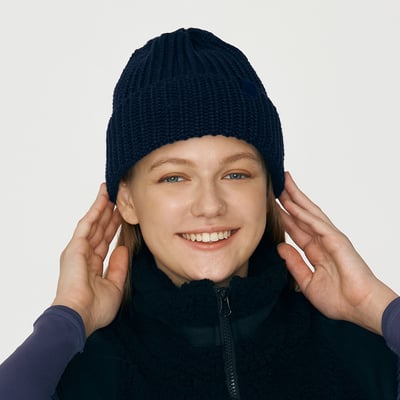 Front2line 折邊針織帽 經典黑 FAK007BLK1