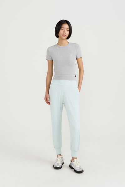 【7色】Front2line Micro Fresh 修身版束腳寬褲 薄荷綠 各類運動適用5