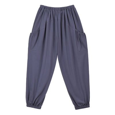 Dhyani 雲朵束腳燈籠寬褲 海洋紫 CON131PUR