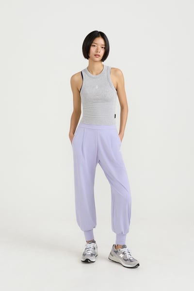 【5色】Front2line Micro Fresh 寬鬆版束腳寬褲 淺紫色 各類運動適用5