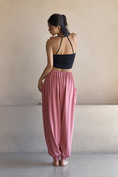 【熱銷】Dhyani 自由體積束腳寬褲 玫瑰鹽粉 CON083PNK5