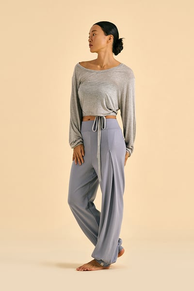 Dhyani 內觀流瑜珈束腳寬褲 天空藍 CON139BLU6