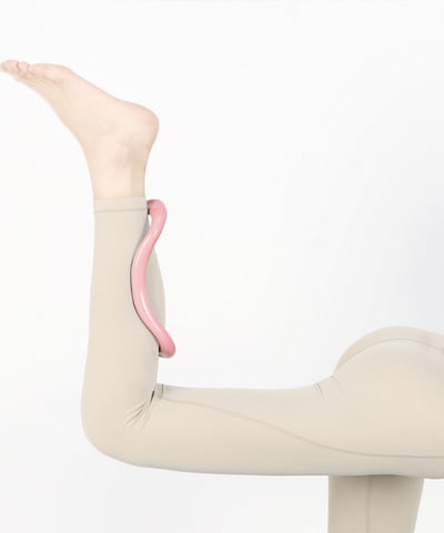 Moaclass 開背伸展按摩瑜珈環 熟成粉 MOA003