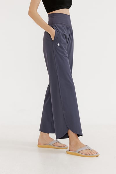 Front2line 涼感機能直筒褲 灰藍色 FDWSPT072NAV3