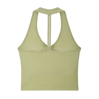 Dhyani V領線條胸墊背心 淺綠色 CON135GRN10