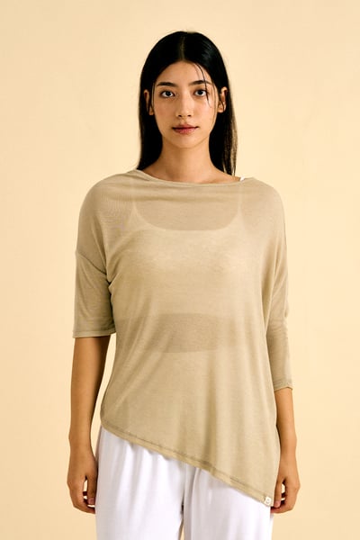 Dhyani 無礙兩穿罩衫 奶茶色 CON097BEG2