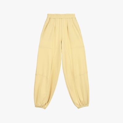 【熱銷】Dhyani 鬆弛隨意瑜珈束腳褲 奶油黃 CON088CRM 男女通穿8