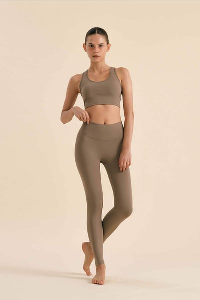 Conchwear Air Light 3D 瑜珈九分褲 摩卡色 CON001BRN4