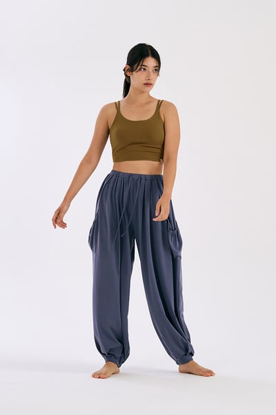 Dhyani 雲朵束腳燈籠寬褲 海洋紫 CON131PUR