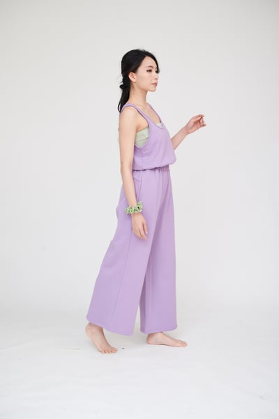 Dhyani 漫遊連身長褲 紫色 CON114PUR2