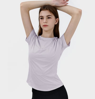 Conchwear 經典短袖罩衫 淡紫色 各類運動適用 CON038PUR1