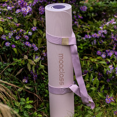 Moaclass 雙面兩用健身瑜珈墊  粉紅-粉紫 MOA009