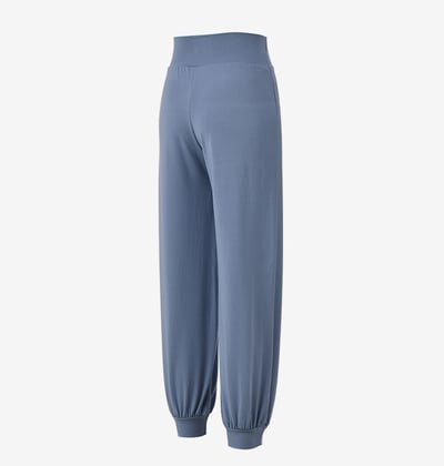 【熱銷】Conchwear 幕斯棉 瑜珈小寬鬆款束腳寬褲 繡球花藍 CON033BLU9