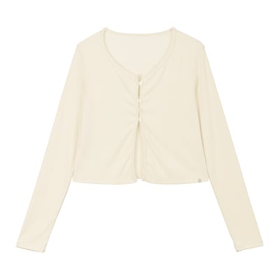 Dhyani 開襟長袖罩衫 象牙白 CON124IVY6