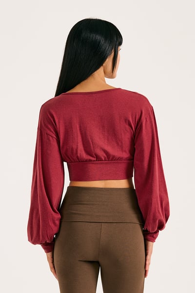 【熱銷】Dhyani 回歸基本長袖罩衫 紅色 CON085WNE3