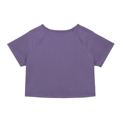 Dhyani 瑜珈短袖罩衫 陰影紫 CON064PUR8